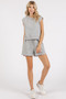 Mittoshop French Terry Crew Neck Top and Shorts Set