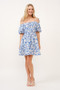 And The Why Off Shoulder Bubble Sleeve Dress