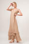 And The Why Washed Fringe Detail Tiered Dress