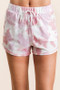 BiBi Tie Dye Print Terry Shorts With Side Pockets