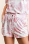BiBi Tie Dye Print Terry Shorts With Side Pockets