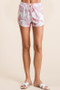 BiBi Tie Dye Print Terry Shorts With Side Pockets