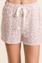BiBi Leopard Terry Shorts With Drawstring