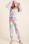 BiBi Tie Dye French Terry Casual Pants