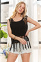 ADORA Fringe Hem Crochet Top