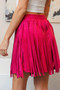 BiBi Fringe Detailed Suede Skirt