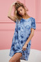 BiBi Puff Sleeve With Side Pockets Tie Dye Dress