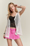 ADORA Button Down Crochet Vest Top