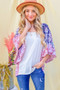 And The WhyFloral Print Bell Sleeve Top