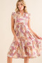 And The Why Boho Printed Tiered Dress