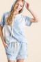 BiBi Tie Dye French Terry Hoodie Top and Bottom Set