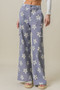 BiBi Flower Printed Side Pocket Wide Pants