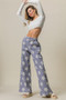 BiBi Flower Printed Side Pocket Wide Pants
