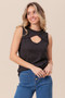 BiBi Baby Rib Knit Front Sut Out Detailed Sleeveless