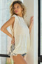 BiBi Tied Open Side Detailed Knit Tank Top