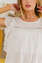 BiBi Ruffled Woven Top