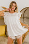 BiBi Ruffled Woven Top