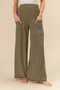 BiBi 2tone Cord Rib Waist Band Side Pocket Pants