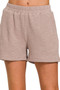 Zenana Cotton Slub Shorts