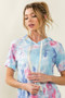 BiBi Tie Dye Terry Hoodie with Drawstring