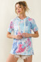 BiBi Tie Dye Terry Hoodie with Drawstring