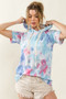 BiBi Tie Dye Terry Hoodie with Drawstring