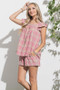 And The Why Plaid Print Smocked Detail Ruffle Baby Doll Top