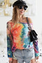BiBi Tie Dye Soft Knit Jersey Top