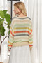 ADORA Stripe Long Sleeves Knit Top