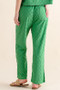 And The Why Brushed Texture Checker Board Pattern Casual Pants