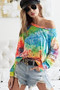 BiBi Tie Dye Soft Knit Jersey T-Shirt