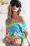 BiBi Tie Dye Soft Knit Jersey T-Shirt