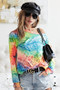 BiBi Tie Dye Soft Knit Jersey T-Shirt