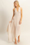 HYFVE Chiffon Halter Asymmetrical Hem Dress