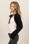 HYFVE Cable-Knit Tie-Front Shrug