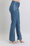 Judy Blue Full Size High Waist Tummy Control Faux Leather Bootcut Pants Plus Size