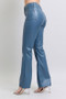 Judy Blue Full Size High Waist Tummy Control Faux Leather Bootcut Pants Plus Size