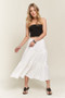 ADORA Rhinestone Accent Tiered Skirt