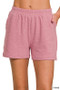 Zenana Cotton Slub Short Pants