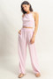 HYFVE Striped Halter Neck Top and Pants Set