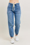 Judy Blue Full Size High Waist Denim Jogger Plus Size