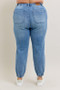 Judy Blue Full Size High Waist Denim Jogger Plus Size