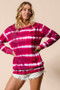 BiBi Tie Dye Print Terry Sweatshirt