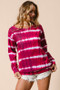 BiBi Tie Dye Print Terry Sweatshirt