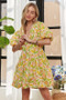 ADORA Puff Sleeve Floral Dress