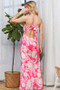 ADORA Print Spaghetti Strap Maxi Dress