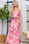 ADORA Print Spaghetti Strap Maxi Dress