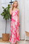 ADORA Print Spaghetti Strap Maxi Dress