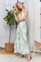ADORA Print Spaghetti Strap Maxi Dress