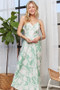 ADORA Print Spaghetti Strap Maxi Dress